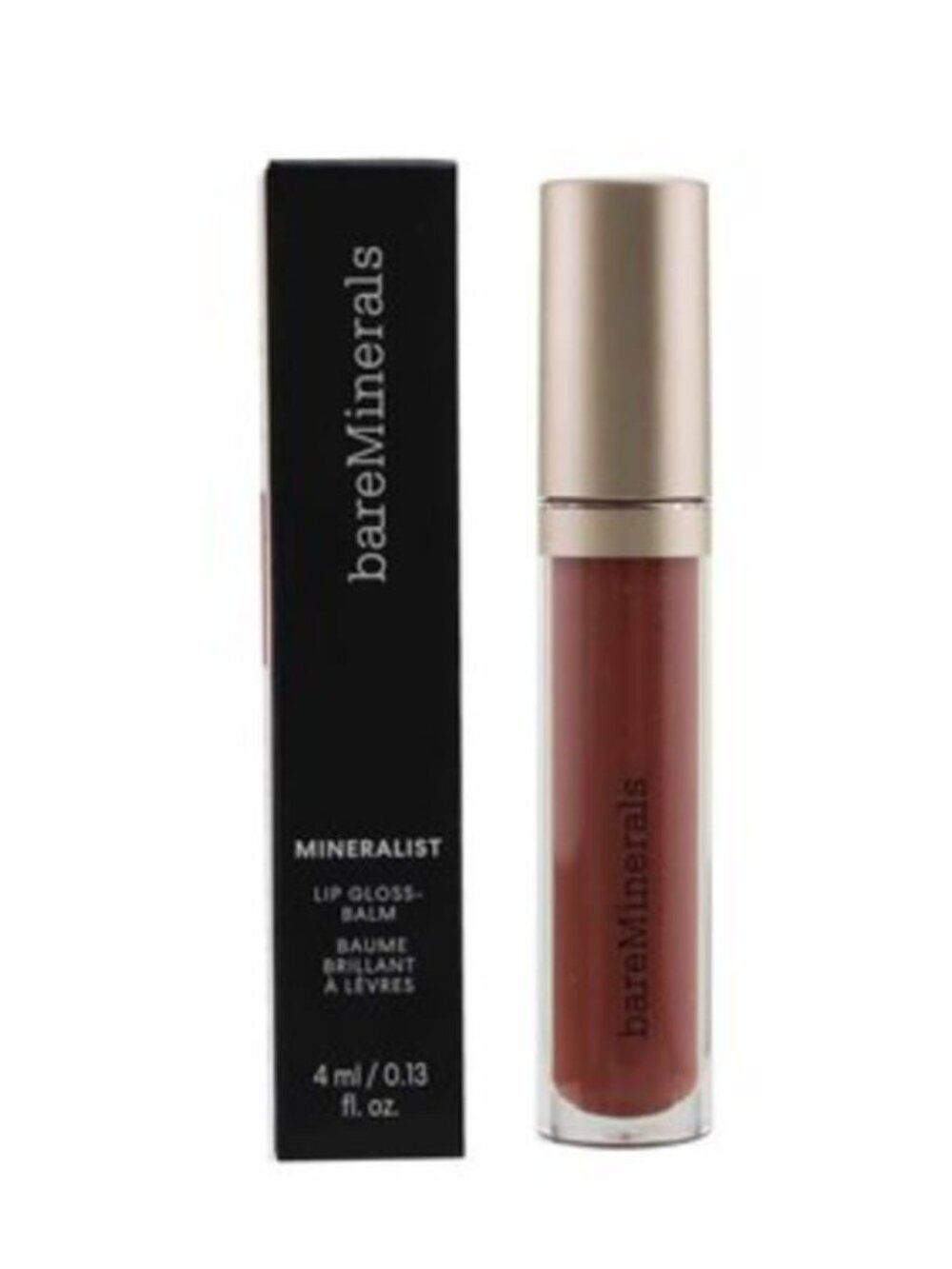 bareMinerals Mineralist Lip Gloss Sincerity Hydrating Vegan Shine 0.13oz / 3.6ml